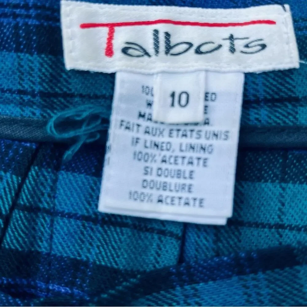 Vtg 90s Pleated Plaid Tartan Fringe Kilt Wool Preppy Academia Wrap Skirt M - Picture 5 of 6
